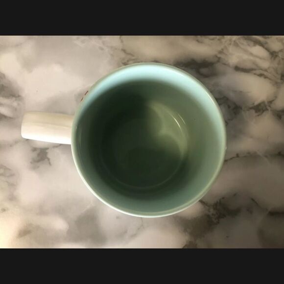 Starbucks 2018 Christmas Holly Berries Mug Matte 12 oz Coffee Cup Mint Green - Picture 3 of 4